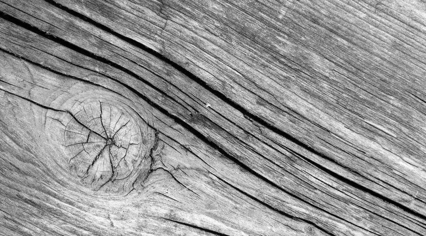 Holz Auge sei wachsam